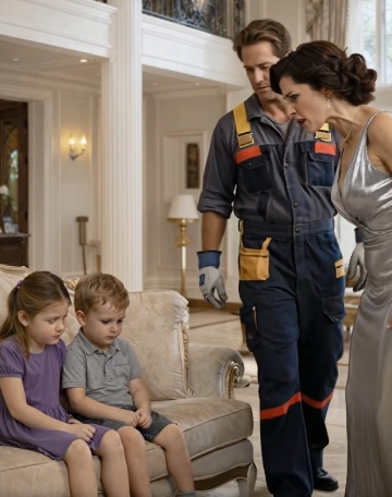 Efter att mannen hörde ljud från huset, lämnade han trädgården och skyndade hem, och när han såg hur hans fru tog hand om barnen, gjorde han något som förvånade alla