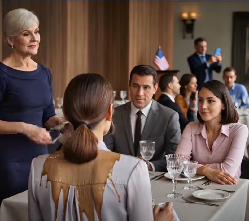 Min mamma stod bakom mig vid den där fina brunchen, log kallt och hällde sedan upp “varmt kaffe” på min rygg framför hela familjen – hon kallade mig “skräp” för att jag vägrade rädda ett förfallande imperium… men hon hade ingen aning om att det jag hade med mig i min väska var det som skulle frysa det där bordet fast. – Nyheter