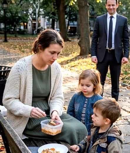 En rik främling såg hur en mamma delade en liten måltid mellan sina barn – det han gjorde därefter förändrade deras liv för alltid