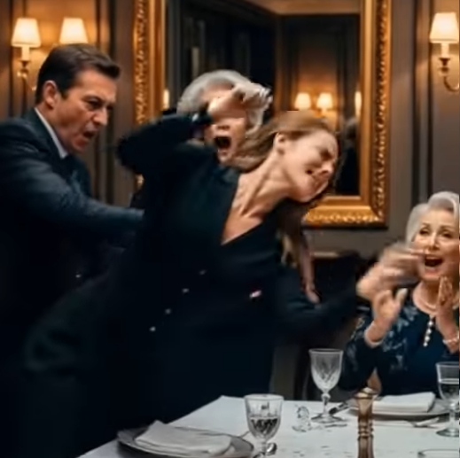 Vid middagen slog min svärson min dotter tre gånger och knuffade henne. Hans mamma klappade händerna och sa ”Det är så hon lär sig att bete sig.” Mitt blod blev kallt. Jag reste mig upp i tystnad. Jag tog min telefon och ringde… De hade ingen aning om vem de hade att göra med.