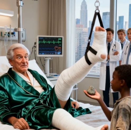 “Heala mig för 1 miljon dollar” – Miljardären hånade de hemlösa, märkliga barnen tills han drog fram en förbannad svart sten och ett mirakel hände…