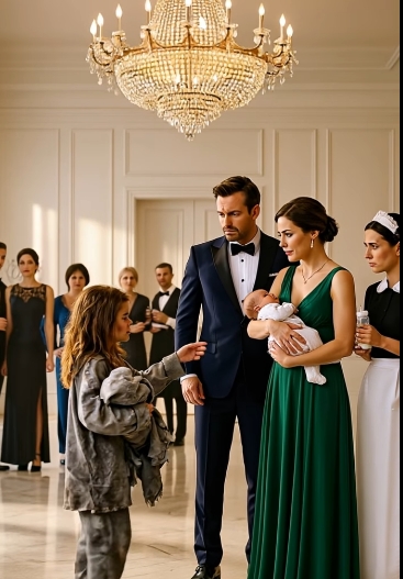 Det arga skriket från tiggartjejen avbröt miljonärens fest och lämnade alla i chock.