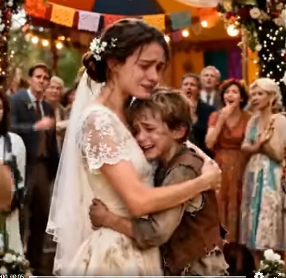 När en ung pojke bad om mat på ett storslaget bröllop frös han till när han insåg att bruden var hans saknade mamma. Vad brudgummen gjorde sedan fick hela rummet att brista ut i tårar.