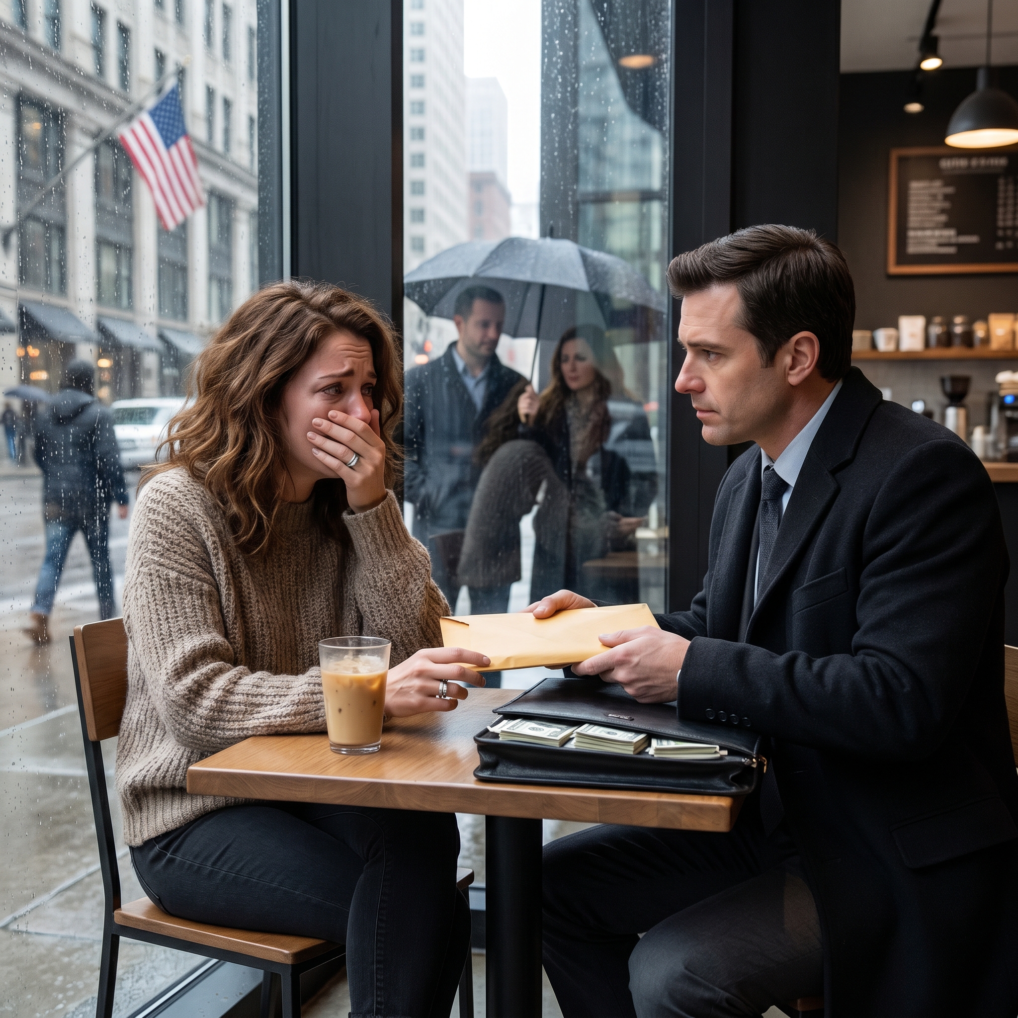 I Was About To File For Divorce From My Cheating Husband When, On A Tuesday Afternoon In A Chicago Coffee Shop, His Mistress’s Husband Sat Down Across From Me, Slid Over A Thick Envelope, A Briefcase With $100 Million, And Said Very Softly, “Trust Me, Wait 3 More Months.”