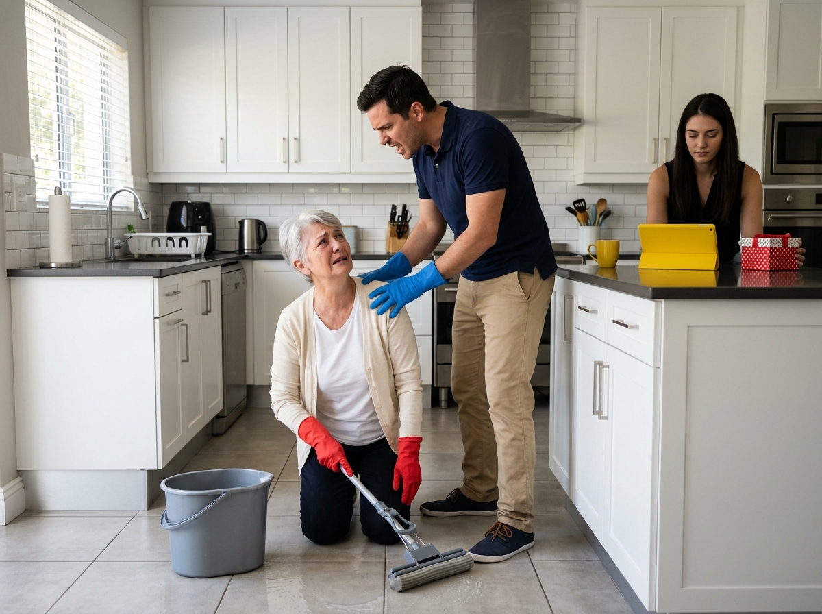 He came home early to surprise his family. But what he saw in the kitchen was something he would never forgive.