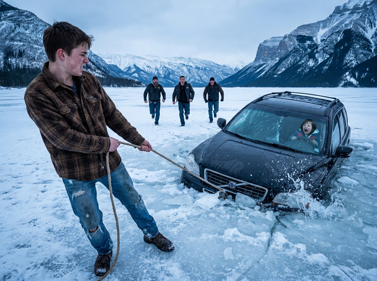 Homeless Boy Dove Into Icy Lake Saved A Biker’s Daughter—169 Hells Angels Reacted.